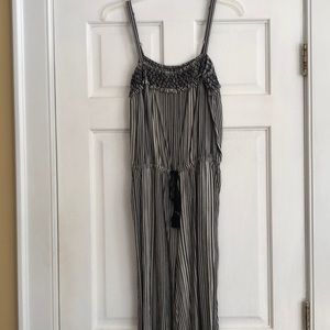 Lucky brand black & white jumpsuit
